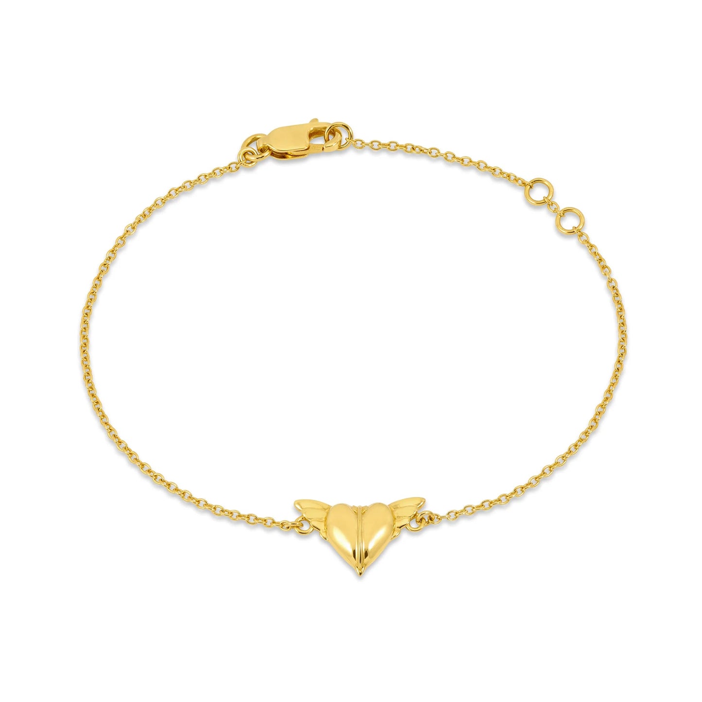 Guardian Angel Wings Heart Bracelet - Lily King