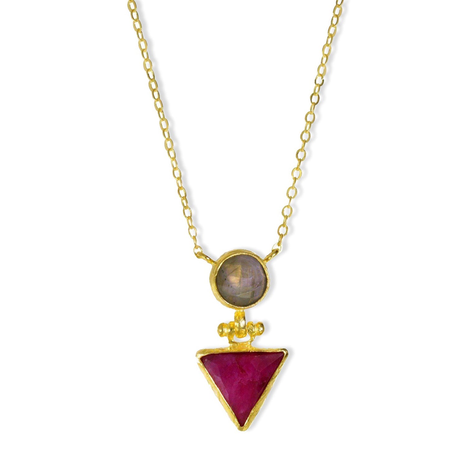 14k gold pendant newest with ruby