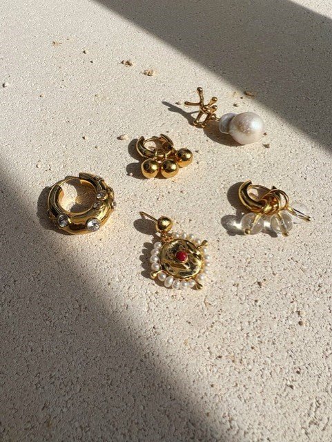 Nuria Earrings - Baroque Pearl - Lily King