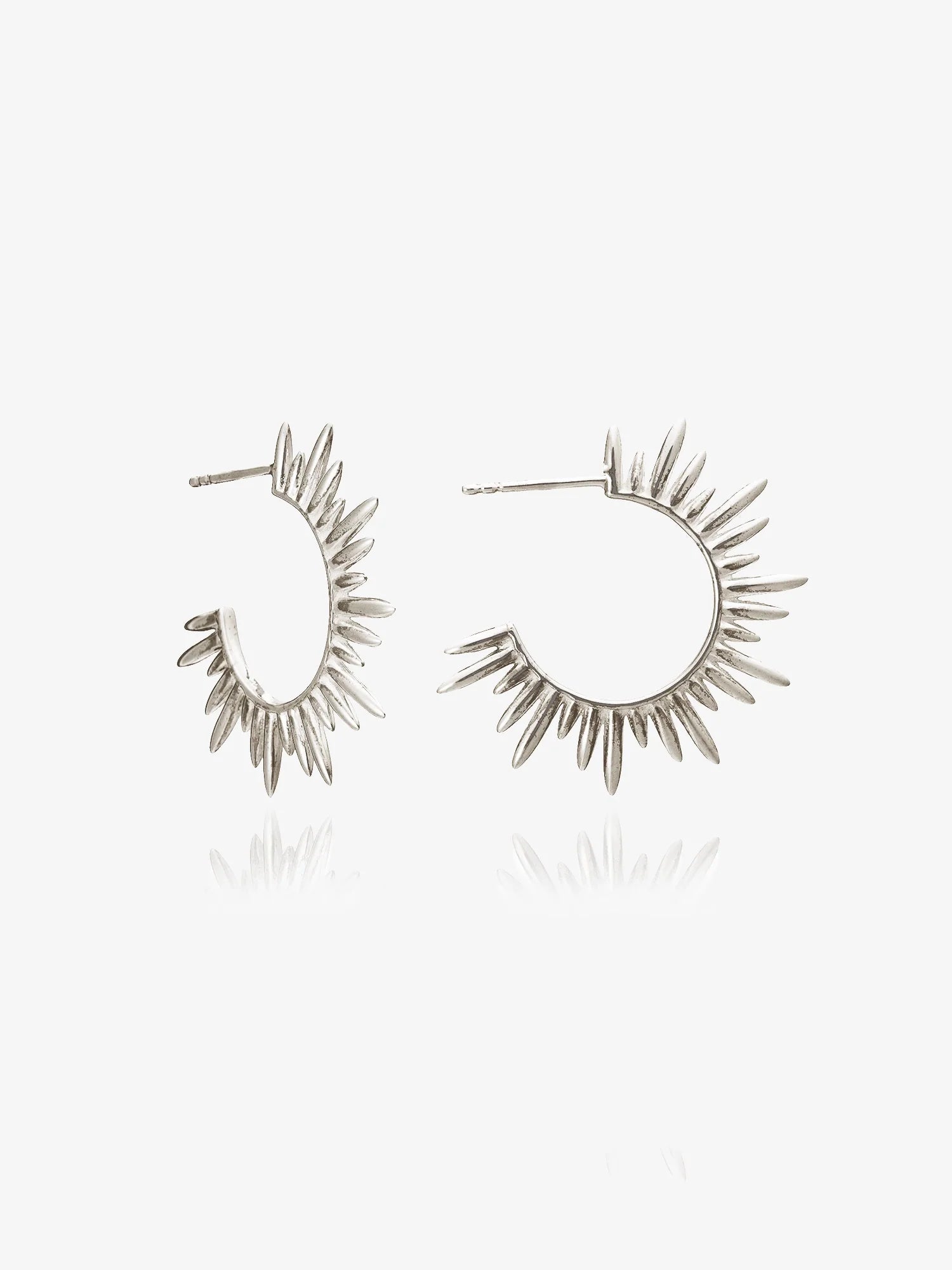 Lily King | Rachel Jackson Electric Goddess Medium Hoops - Silver