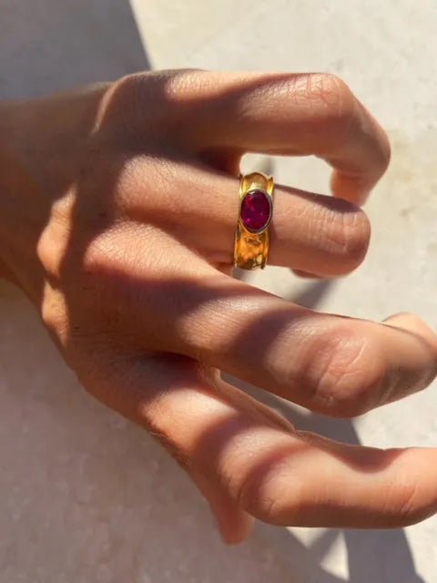 Juniper Ring - Ruby Red - Lily King