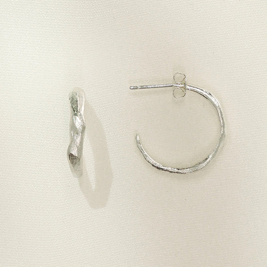Zephir Hoop Earrings - Silver - Lily King