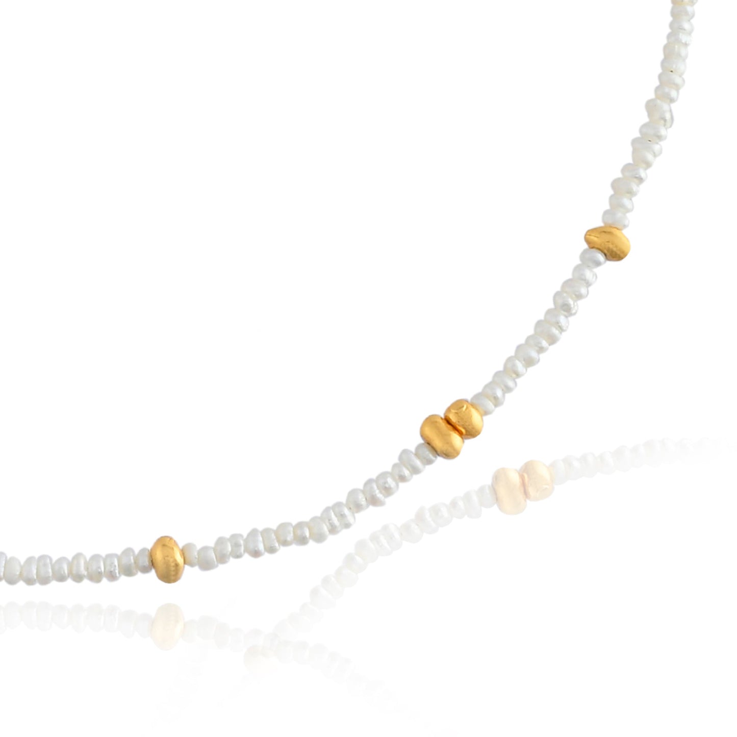 Marnie Pearl & Gold Necklace - Lily King