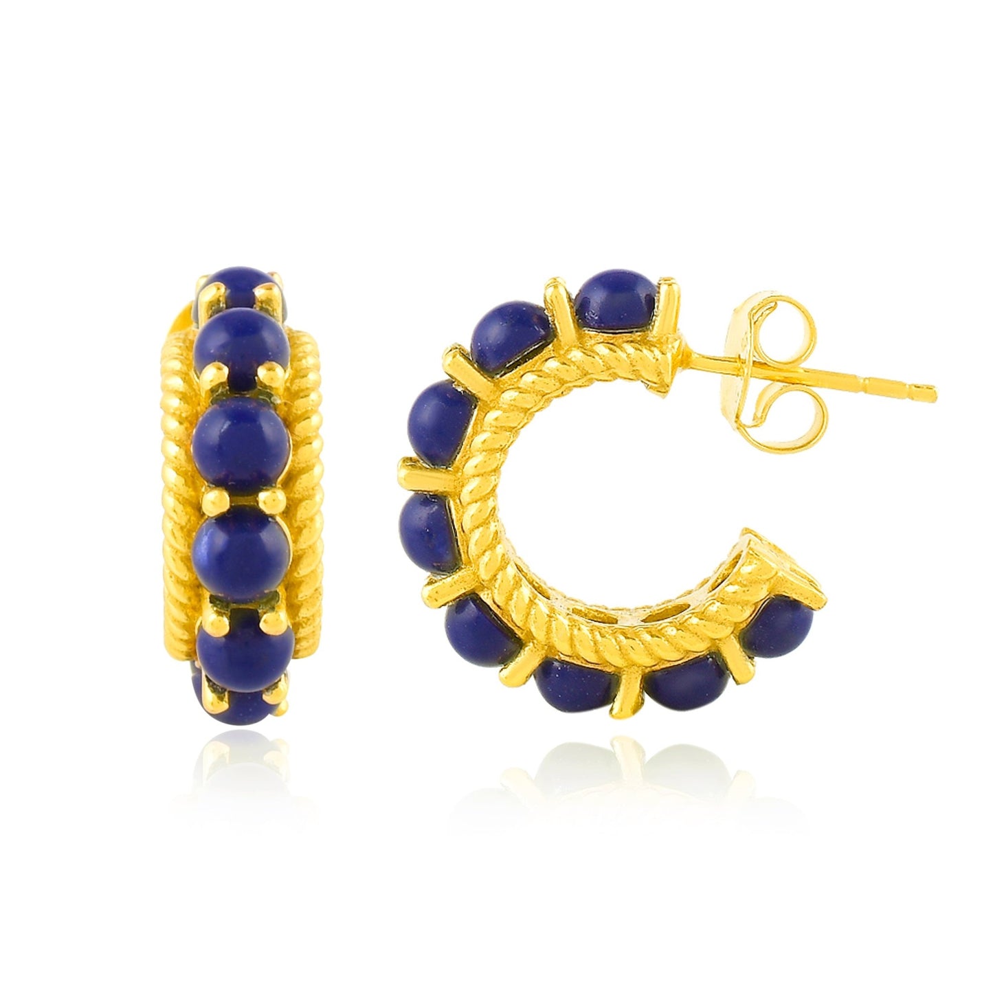 Rosalia Earrings - Lapis - Lily King